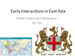 Early Interactions in East Asia