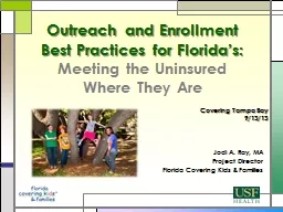Outreach and Enrollment Best Practices for
