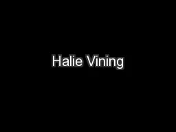 Halie Vining
