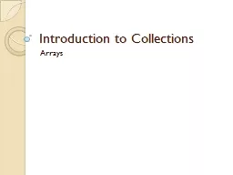 Introduction to Collections