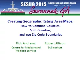 Creating Geographic Rating Area Maps: