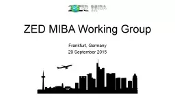 ZED MIBA Working Group