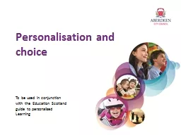 Personalisation and
