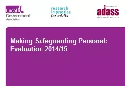 Making Safeguarding Personal: