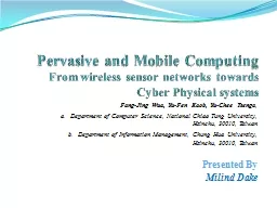 Pervasive and Mobile Computing