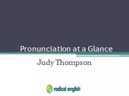 Pronunciation at a Glance