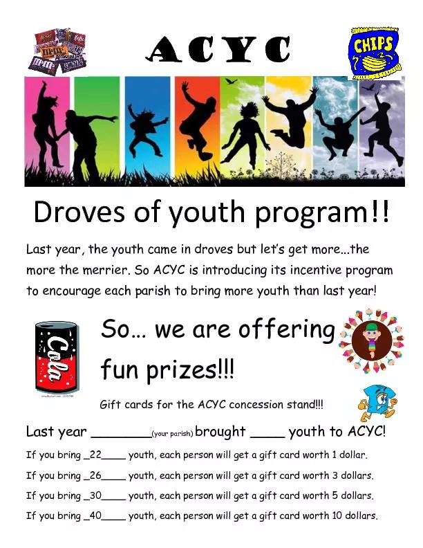 Droves of youth program!!