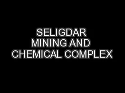SELIGDAR MINING AND CHEMICAL COMPLEX