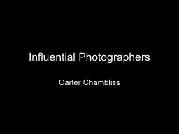 Influential Photographers