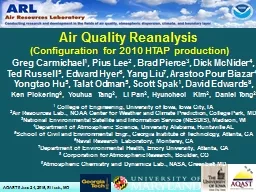 1 Air Quality Reanalysis