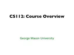 CS112: Course Overview