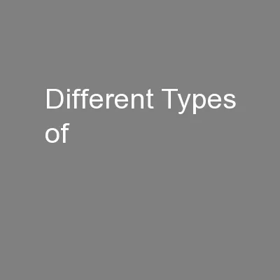 Different Types of