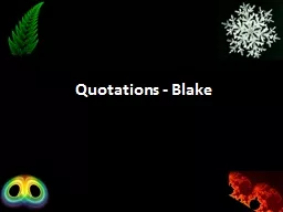 Quotations - Blake