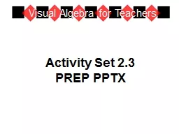Activity Set 2.3