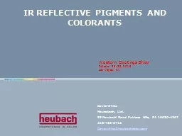 IR REFLECTIVE PIGMENTS AND COLORANTS