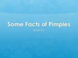 Some Facts of Pimples