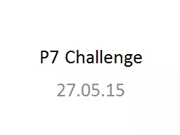 P7 Challenge