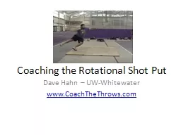 Coaching the Rotational Shot Put