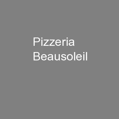 Pizzeria Beausoleil