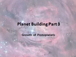 Planet Building Part 3