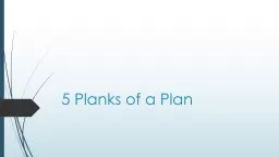 5 Planks of a Plan