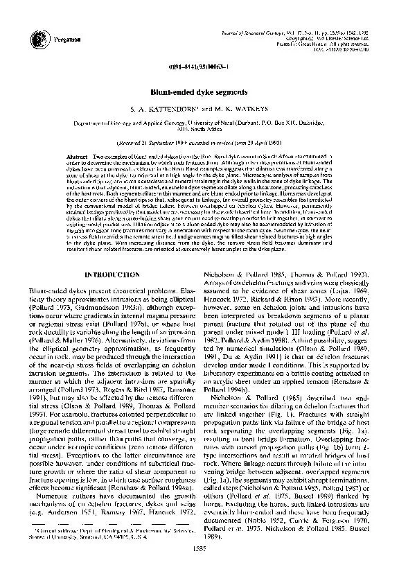 Structural Geology, Vol. 17, No.