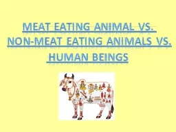 Meat Eating Animal vs.