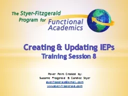 Creating & Updating IEPs