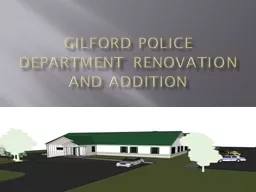 Gilford Police Department Renovation and Addition
