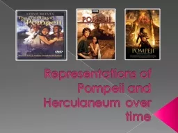Representations of Pompeii and Herculaneum over time