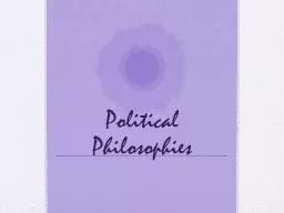 Political Philosophies