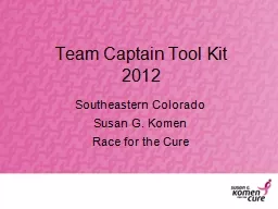Team Captain Tool Kit