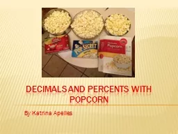 Decimals and Percents with Popcorn