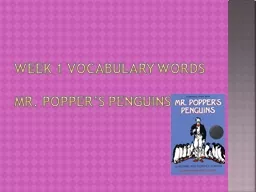 Week 1 Vocabulary words
