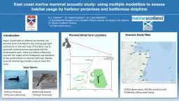 East coast marine mammal acoustic study: using multiple mod