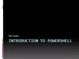 Introduction to PowerShell