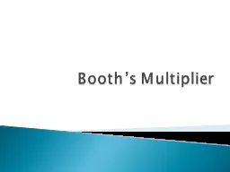 Booth’s Multiplier