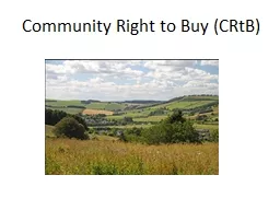 Community Right to Buy (CRtB)