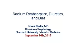 Sodium Reabsorption, Diuretics,