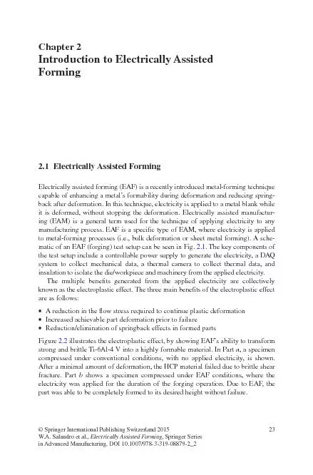 Electrically Assisted FormingElectrically assisted forming (EAF) is a