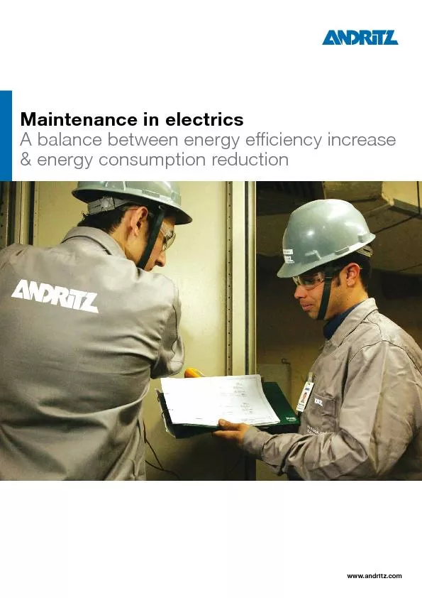 www.andritz.comA balance between energy efficiency increase & energy c
