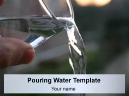 Pouring Water Template