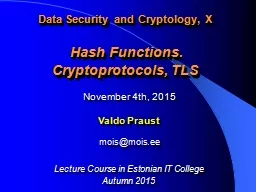 Data Security and Cryptology, X