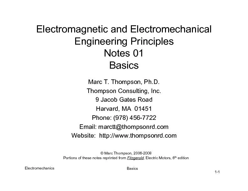 ElectromechanicsBasics1-1