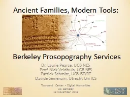 Ancient Families, Modern Tools: