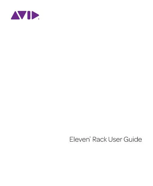 Eleven  Rack User Guide