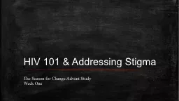 HIV 101 & Addressing Stigma