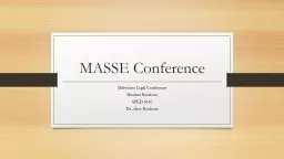 MASSE Conference