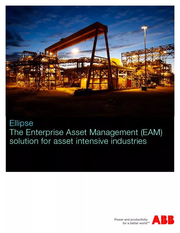 The Enterprise Asset Management (EAM)
