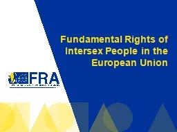 Fundamental Rights of Intersex People in the European Union
